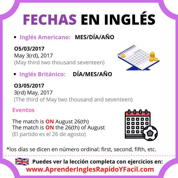 Fechas En Ingles Ejemplos Hot Sex Picture 