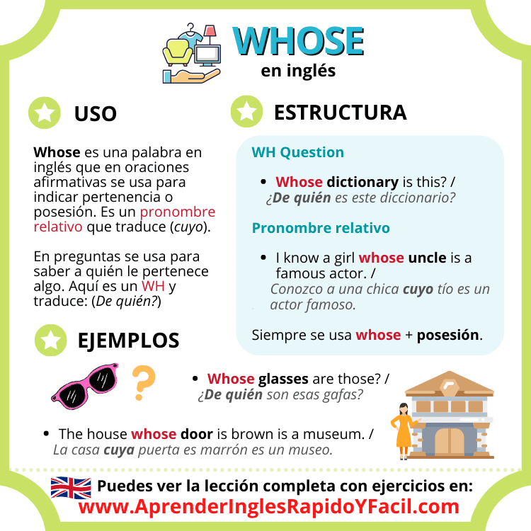whose en inglés