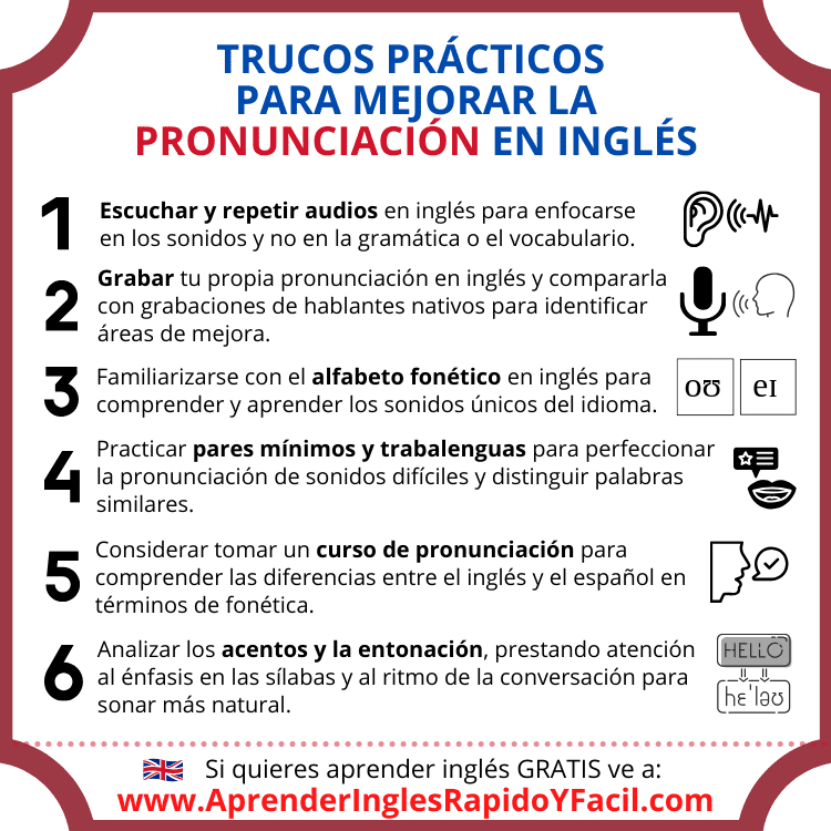 mejorar la pronunciación en inglés